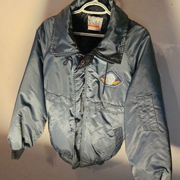 Vintage Todd Quilted Bomber Jacket Men’s Size Large – Insulated Workwear Coat - Picture 11 of 11